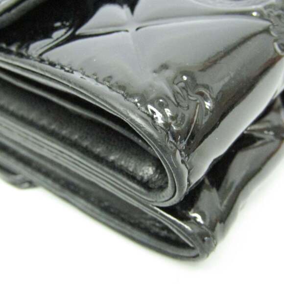 CHANEL Authentic Black Leather Wallet